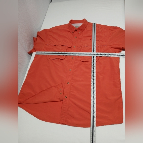 LLBean Men's Tropicwear Shortsleeve Button Down. XL - Picture 3 of 7